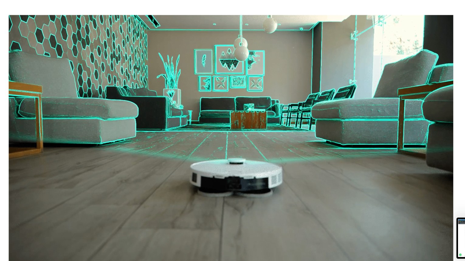 Lidar SLAM mapeando una sala